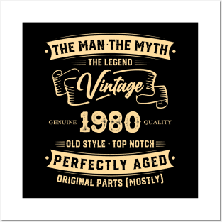 The Legend Vintage 1980 Perfectly Aged Posters and Art